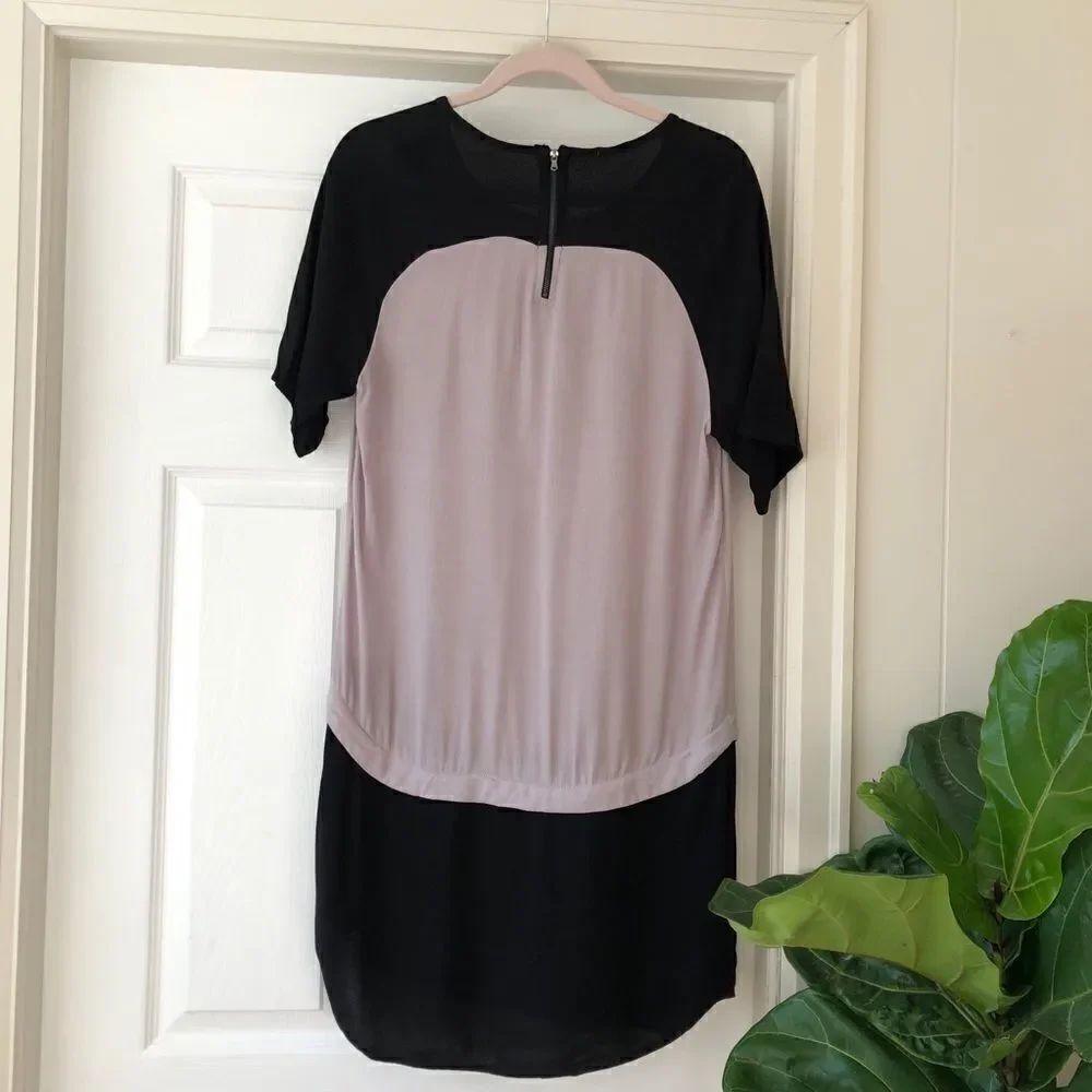 MONROW Colour Block Dress Medium - Picture 2 of 7